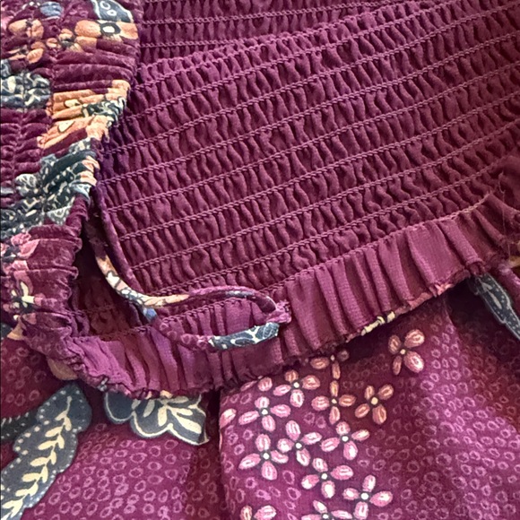 American Eagle Outfitters Purple Smocked Dress - Picture 3 of 7